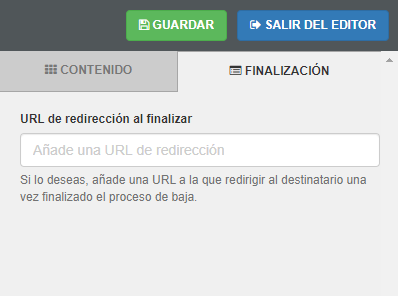 Formulario de baja - INNOVA360